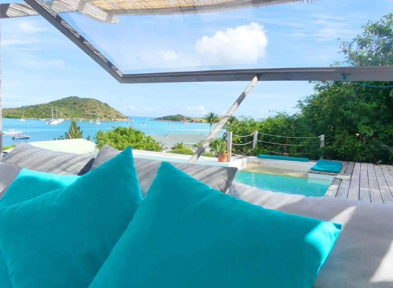 Ancre Bleue, Charming Villa With A Stunning View Of Pinel Island, 3 Bedrooms, 3 Bathrooms Cul de Sac